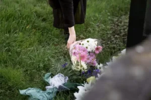 bloemen voor het graf